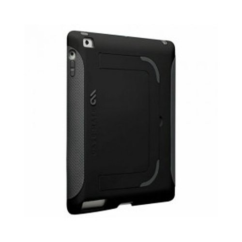 Case-Mate 日本正規品 iPad Retinaディスプレイモデル (第4世代) / iPad (第3世代) / iPad 2 対応 Pop! Hybrid Seamless Co-Molding Case, Black / Cool Gray スタンド機能つき ハイブリッド シームレス ケース ブラック/クールグレー CM020463