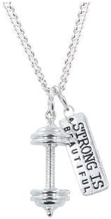 Strong is Beautiful Necklace Set with 20" Chain