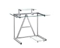 Comet Tempered Glass Computer Desk With Steel Frame