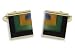 Cufflinks - Onyx Tiger Eye and Opal Center