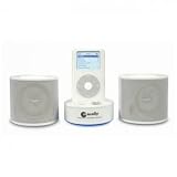 Stereo speakers and charger for iPod/iPod mini/iPod photo w. UK power adapter