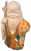Chinese Tang God of Longevity - sansai glaze ceramic statue