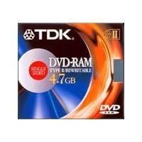 TDK DVD-RAM Media 4.7GB Type2 for Pc (1-Pack) by TDK