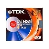 TDK DVD-RAM Media 4.7GB Type2 for Pc (1-Pack) by TDK