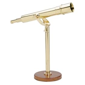 Click here to buy Bushnell Harbormaster Brass 35 x 60mm Tabletop Refractor Telescope by Bushnell.