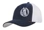 Dynasty Circle Dragon Men's Mesh Trucker Hat - One Size Fits All - Navy / White