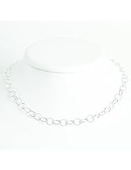 Sterling Silver Fancy Necklace. Metal Weight- 12.3g. 42in long Chain.