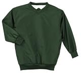 NEW Sport-Tek - Nylon V-Neck Wind Shirt Hunter-L