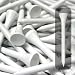 Brand New 100 Count of Golf Ball Tees 2 3/4" Long Wooden TEE ~ White~