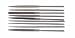TELL NEEDLE FILE SET OF 12 MEDIUM