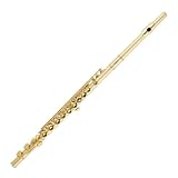 Cecilio Gold Plated Sandblast Flute w/ Case and Accessories