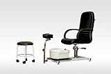 New Pedicure Station Chair Foot Spa Salon Unit W/ Stool