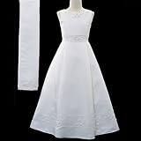 Lito BEADED SATIN 1st COMMUNION Flower Girl Dress 7-14