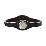 POWER BALANCE Silicone Bracelet, Black with Black Lettering, Small