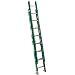 Werner D5924-2 225-Pound Duty Rating Fiberglass Flat D-Rung Extension Ladder, 24-Foot