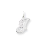 14kw Die Struck Initial J Charm