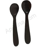Horn Spoon for caviar - a pack of 2 horn spoons - 4.5/11.43 cm size, Switzerland.