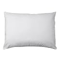 White Plush Velour Pillow - Std/Qn