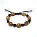 Hand-knotted Seven Yellow Jade Roundel Bracelet - Adjustable Cord
