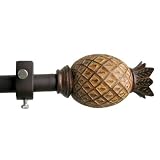 Pineapple Drapery Rod Set