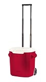 Coleman 28-Qt Wheeled Cooler, Red