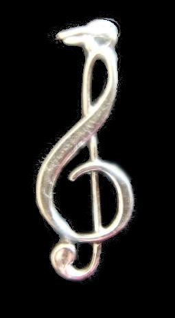 Click here to buy .925 Sterling Silver Treble G Clef Charm.