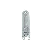 Bulbrite Q40G9CL 120-Volt Halogen JC Type Line Voltage G9 Flat Pin Bulb, 40-Watt