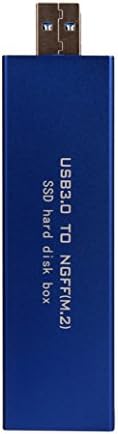 Jamyson USB 3.0 to M.2 NGFF SSD Mobile hard disk box External Enclosure Storage Case (Blue)