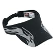 Otto Caps - Flame Pattern Brushed Cotton Twill Sandwich Visor Sun Visors