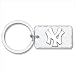MLB New York Yankees Silvertone Key Chain with Sterling Silver Logo