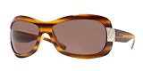 VERSACE 4136 728/73 STRIPED HAVANA BROWN TORTOISE SUNGLASSES