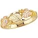 Classy! Yellow-gold Black Hills Gold Diamond-cut Ring