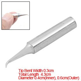 Silver Tone 900M-T-I Bent Conical Design Replaceable Soldering Iron Tip