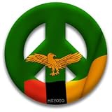 Peace Sign Magnet of Zambia by MEYOTO