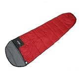 10T Schlafsack ACTION 200 | Mumienschlafsack bis -6  C in rot / dunkelgrau