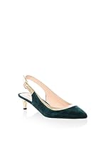 Hannibal Laguna Zapatos de talón abierto Brali (Azul Petróleo)