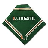 Officially Licensed University of Miami Hurricanes Dog Bandana - Medium/Large