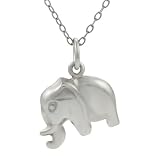 Sterling Silver Elephant Necklace