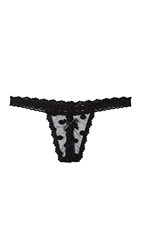 Hanky Panky Women's After Midnight Hot Dot Open Gusset G-String