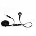 Flat Cable Black Handsfree Mono Headset Single Earphone Earbud Microphone for iPhone 5S 5C, 5, 5G, 4S 4 - iPod Touch, Nano - Samsung Galaxy S5 S4 S3 S2 Mini Sport Active / Galaxy NOTE 3 2 1 / Galaxy Avant, HTC ONE M8 / MAX / Remix, LG G2 G3 G Flex / G Vista, Blackberry Z10 Q10 Z30 Q5, Motorola Droid / RAZR / MAXX / HD / Ultra / Moto X G, iPad, iPad Air, iPad Mini / Mini 2, Galaxy Tab TabPro Note Tablets, All Smartphones and Tablets