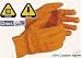 MENS SUPREME GOATSKIN LEATHER GLOVES - LARGE SIZE TAN