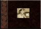K & Co ANCESTRY 11 x 8.5 (Landscape Style) Postbound BROWN BONDED LEATHER Scrapbook Photo Album