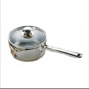 Wearever Cook & Strain 3-Quart Stainless Steel Saucepan with Glass Straining Lid