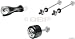 Pinhead Bicycle Locking Skewer Set, 3 Pack
