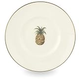 Lenox Colonial Bamboo Gold Banded Bone China Dessert Plate