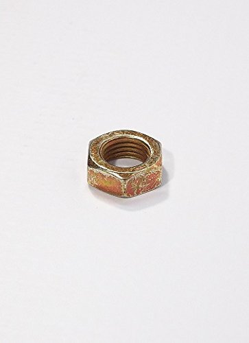 QSC 5/16-24 LHJN, 5/16-24 Steel Left Hand Jam Nut, Gold Zinc Plated