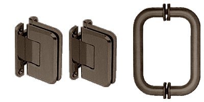 Buy CRL Oil Rubbed Bronze Pinnacle Shower Pull and Hinge Set (CRL Showers, Plumbing, Bathtubs Showers & Saunas, Showers, Shower Doors)