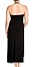 eVogues Plus Size Maxi Cocktail Cruise Halter Dress with Embroidery Print Detail