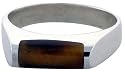 Sterling Silver Thin Tiger Eye Ring