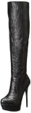 Steve Madden Women's Animall Slouch Boot, Black/Multi, 8.5 M US